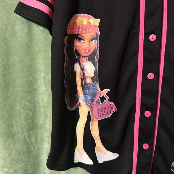Black Bratz Baseball-Style Jersey (Size 1X) - Picture 3 of 7